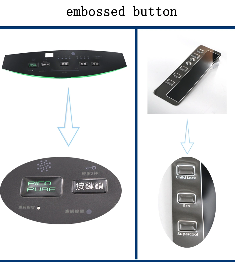 Polycarbonate Membrane Graphic Overlay Panel Faceplate Stickers