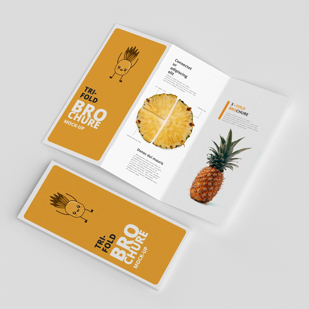 Custom Design Printing Tri-Fold Brochure Paper Printing Services