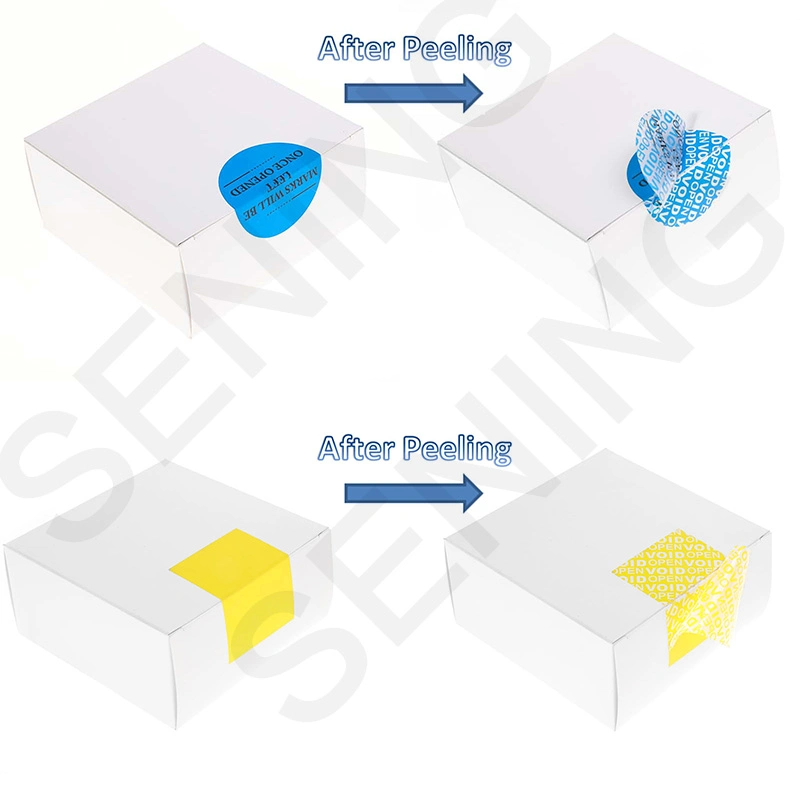 Transparent Anti-Counterfeiting Tamper-Evident Sealing Adhesive Label Sticker