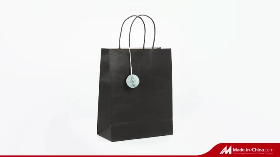 パーソナライズされたテイクアウト食品バッグ、ファッションショッピングバッグ、茶色のクラフト紙バッグ