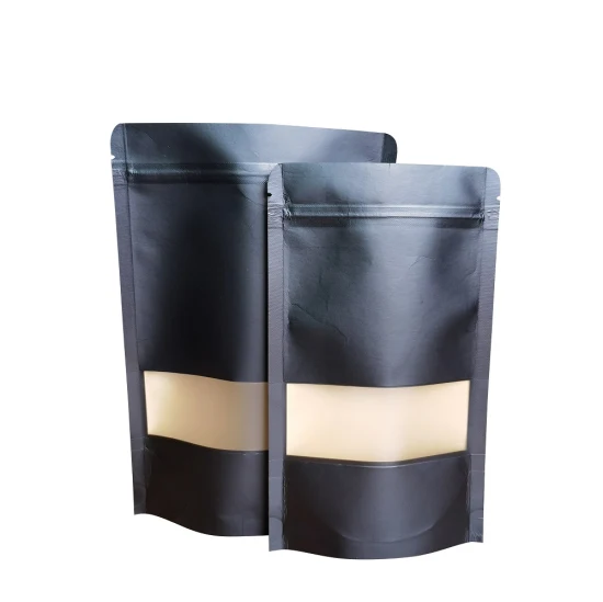カスタム印刷された生分解性ジッパースタンドアップ包装袋、コーヒー豆、紅茶、ペットフード用の防水クラフト紙袋