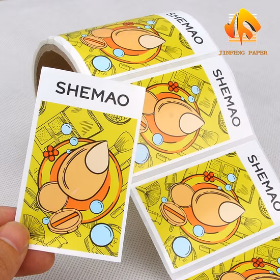 防水粘着食品ラベル、会社ロゴ入りのカスタム印刷ステッカー